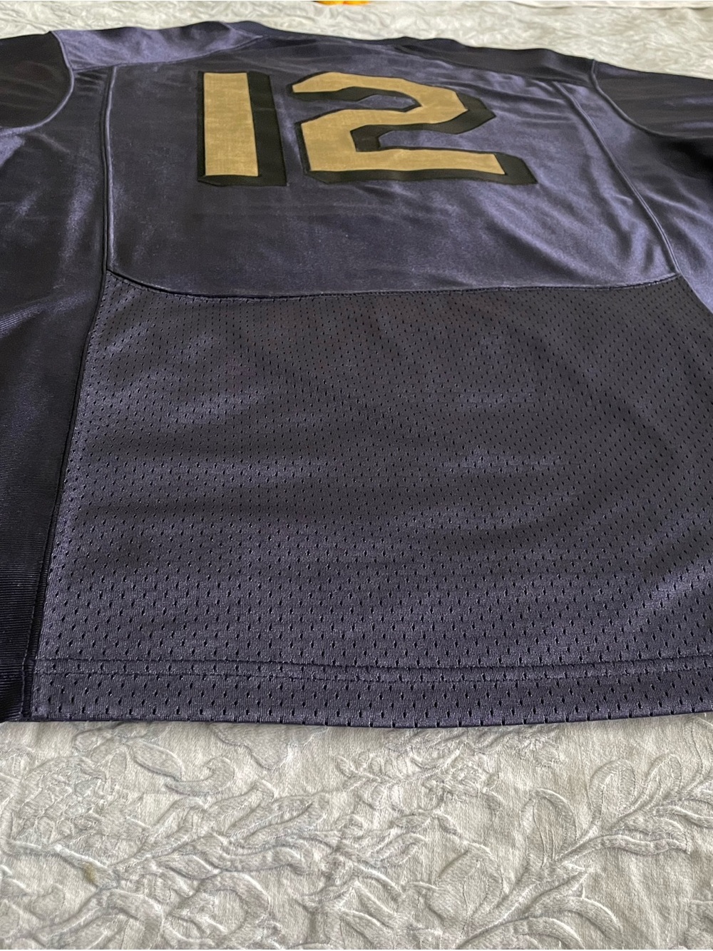 Nike Navy Midshipmen Football Jersey Men’s L #12 Pro Combat Stitched NCAA - Picture 7 of 11